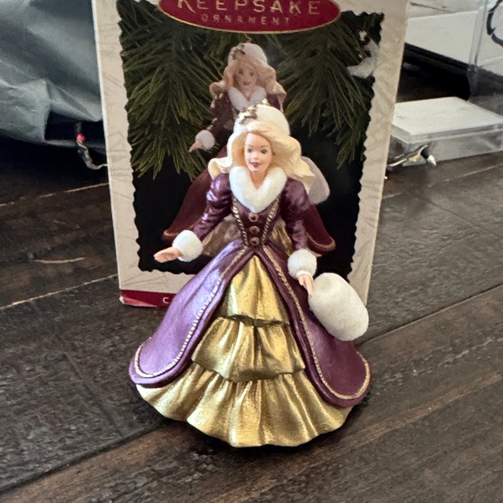 KEEPSAKE the Label Elegant Purple and Gold Ornament 1996 - Picture 2 of 5